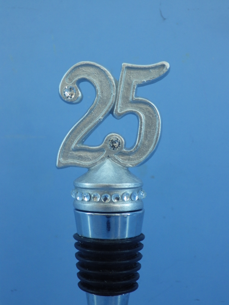 Metal anniversary cake topper 69712BS