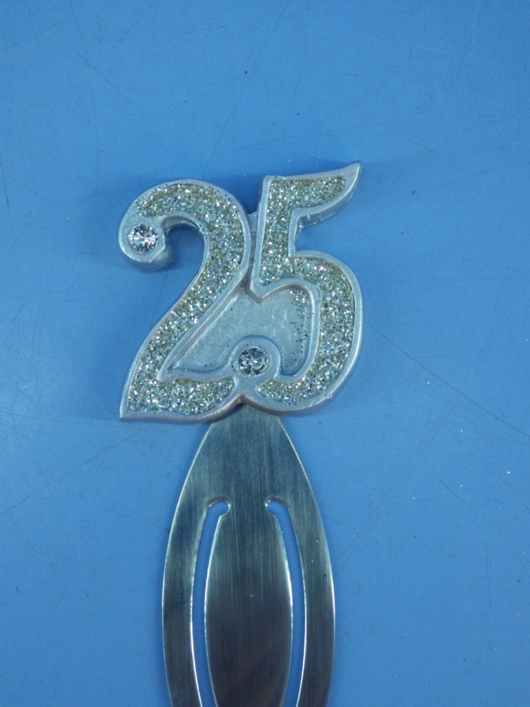 Metal anniversary cake topper 69713BM