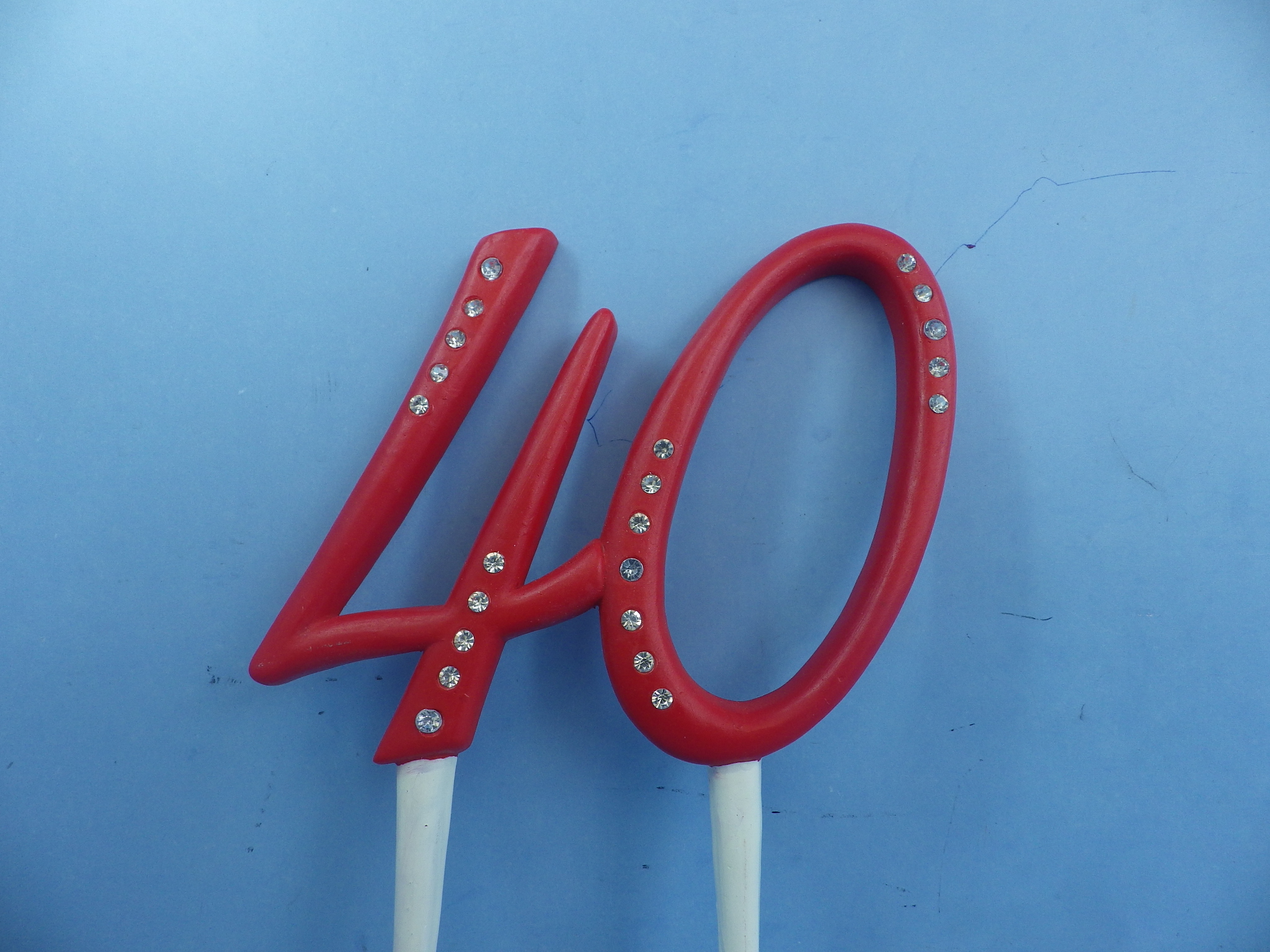 Metal anniversary cake topper 69767
