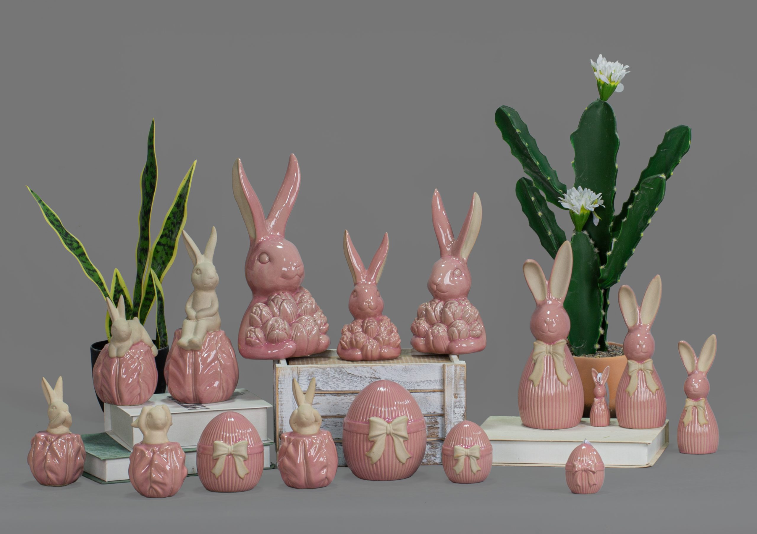 Easter ceramic chicken figurine